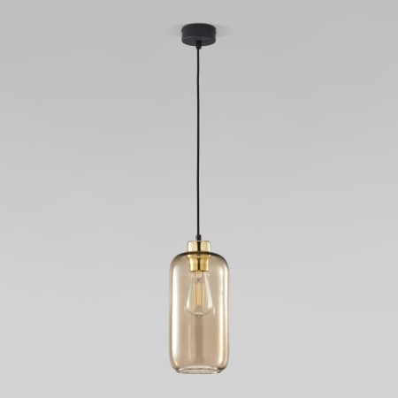 Suspended lamp with a glass plafon Marco, 60W, E27, 13x13 cm