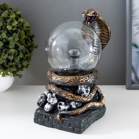 Plasmic ball Polystone "Cobra" gold 21x13x10.5 cm