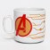 A set of ceramic dishes, 3 objects: plate Ø 16.5 cm, bowl Ø 14 cm, mug 200 ml, Avengers, Marvel