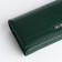 Women's wallet on magnet, green color
