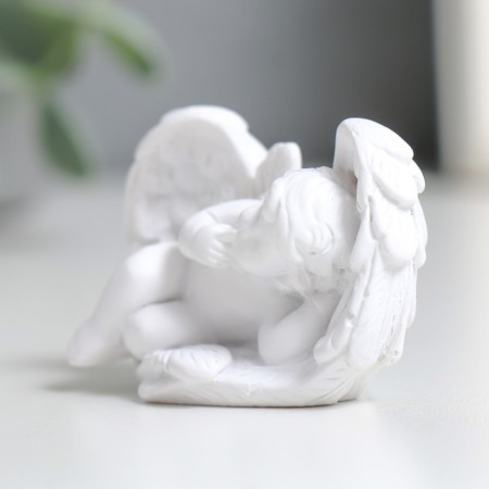 Souvenir Polystone "White Angel - Wings Sleep" MIX 3x5x3.5 cm-5