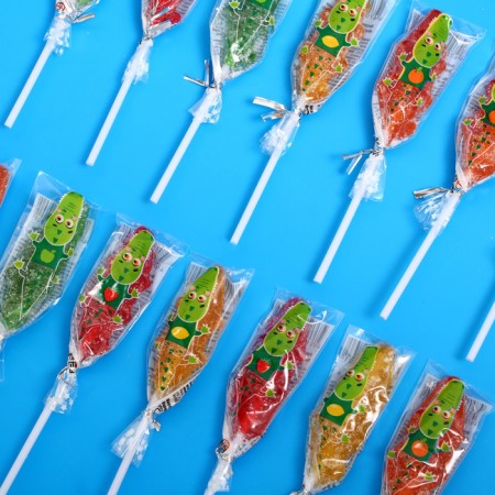 Marmalade curly on the stick "Marmelads, zoo: crocodile", assorted, 14 g-1