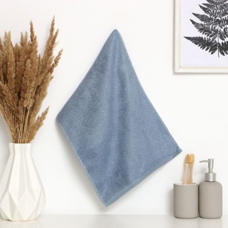 Trick Ethel towel color gray-steel 30x60cm, 350 g/m2, 70% cotton, 30% bamboo