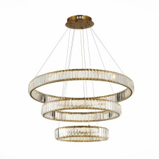 Люстра подвесная St Luce. SL1622.303.03. Tivoli. 1х122 Вт, LED, 4000K, 10370 Lm, 82х82х60 см, цвет латунь
