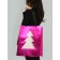 A packet with a window, metalized, "Christmas tree", 32 x 32 x 45 cm, pink