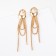 Earrings Metal "Modern" Future, Color Gold