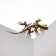 Brooch "Lizard" Dark, the color is dark green in gold