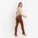 Women's pants, chocolate color, size 52