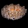 Charm 6x40W E27, gold 39x39x16 cm