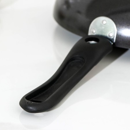 COOLE FOREVER, D = 24 cm, removable handle, glass cover, anti -stick coating, black color black-2