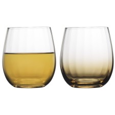 A set of water glasses Liberty Jones Gemma Amber, 460 ml, 2 pcs, Amber color