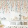 Stick plastic interior color "flower vines" set 2 sheets 30x90 cm