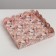 Cookie box, confectionery packaging with PVC lid, “flowers”, 18 x 18 x 3 cm
