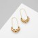 Earrings Metal "Pins" bunches, color gold