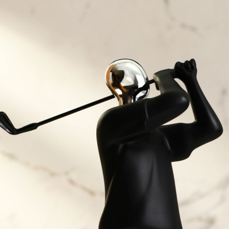 Figure Polystone "Golf player" 7.5 x 10 x 28 cm-10