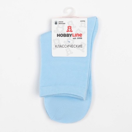 Women's socks, blue color, size 36-40-4