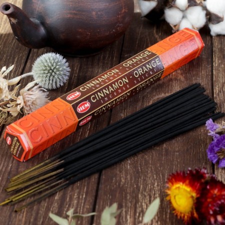 Incense hem "Cinnamon Orange. Cinnamon Orange", 20 wands in packaging, hexagon-2