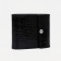 Women's wallet on the button, black color