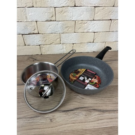 Set of dishes Panairo Sogretta, with a lid-8