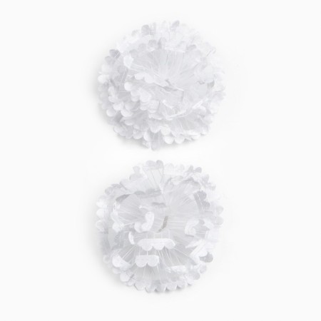 Outlet. Bant for hair on elastic band, white, 2 pieces, 7 cm, Minnie Mouse-2