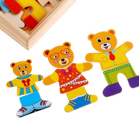 Developing toy "Dressing Bear" 3.5 × 26.5 × 13.5 cm, 54 parts-5
