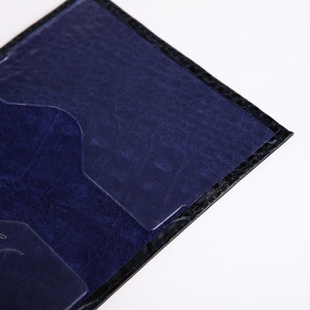 Cover for passport, dark blue color-5