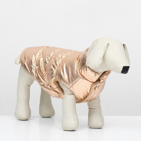 Dog jacket "Shine", XL (DS 40, OG 57, Osh 35 cm, up to 14 kg), bronze