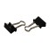 Paper clamps 15 mm, 12 pieces, black