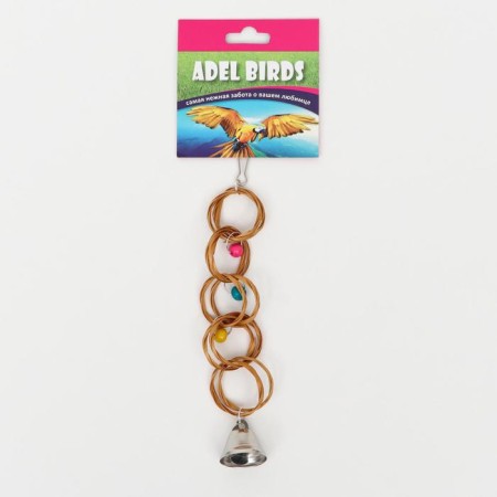 Toy for birds "Bamboo rings", mix-4