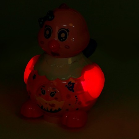 The developing toy "Kurochka", light and sound effects, carries the egg, mix-12