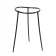 Builder, d = 48 cm, h = 70 cm, leg d = 2 cm, plastic, black "rose"