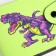 Wallet on the button, the color is green