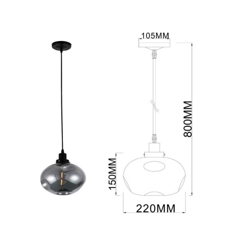 Sabina lamp 5134-201 1he27 40W-2