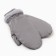 Women's mittens minku, gray color, 25 cm