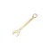 Combined Key Rexant 12-5814-2, yellow zinc, 22 mm