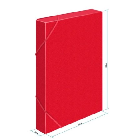 A4, 500MKM, calligrata elastic band on elastic band, root of 25 mm, up to 230 sheets, embossing "sand", red-2