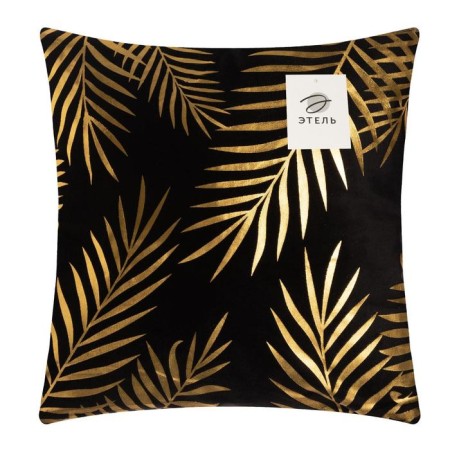 Case on the pillow Ethel "Leaves" 40 x 40 cm, velor-5