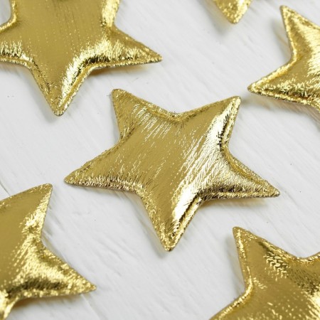 The stars are decorative, set of 12 pcs., Size 1 pc. 5.5 × 5.5 cm, color gold-2