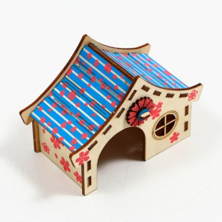 House for rodents, 11 x 5.5 x 7.5 cm, plywood-4