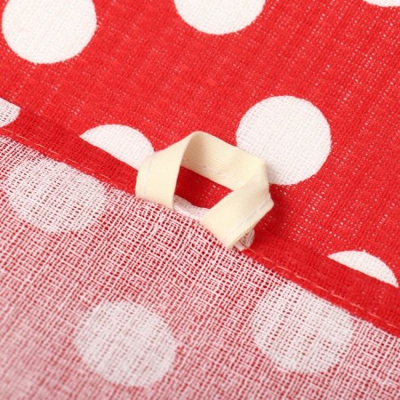 Towel 35x60cm peas, red, waffle, 120 g/m, HL100%-1