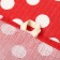Towel 35x60cm peas, red, waffle, 120 g/m, HL100%