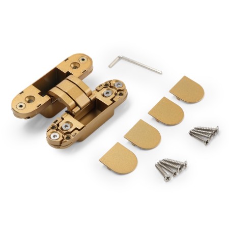 Loop of Lockland hidden installation, 30x110 mm, with 3D regulation, color matte gold-8