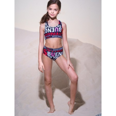 Купальник раздельный для девочки, рост 134 см-6