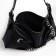 Women's bag with chains, 28*12*6 cm, black color