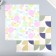 Scrapbooking paper bilateral "snake and bright circles" density 180 g 30.5x32 cm