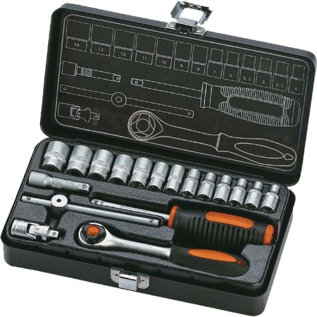 Set of tools "Craton" TS-12, 1/4, heads 4-14 mm, 18 items