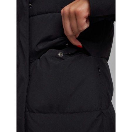 Coat insulated winter female, size 42, black color-12