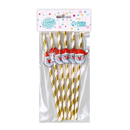 Devil Claus cocktail tubes, set, 6 pcs-1