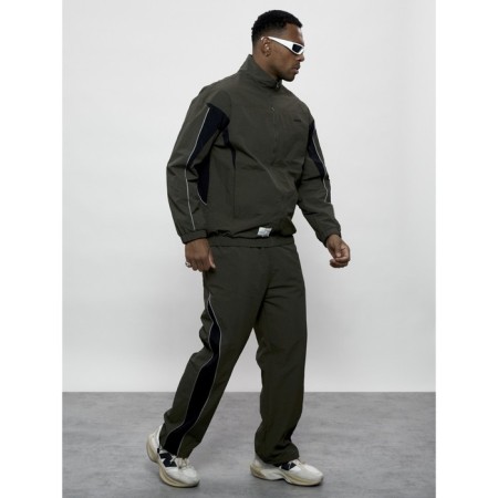 Men's tracksuit, size 56, khaki color-2