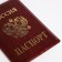 Cover for passport, burgundy color